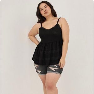 Torrid lace trim babydoll